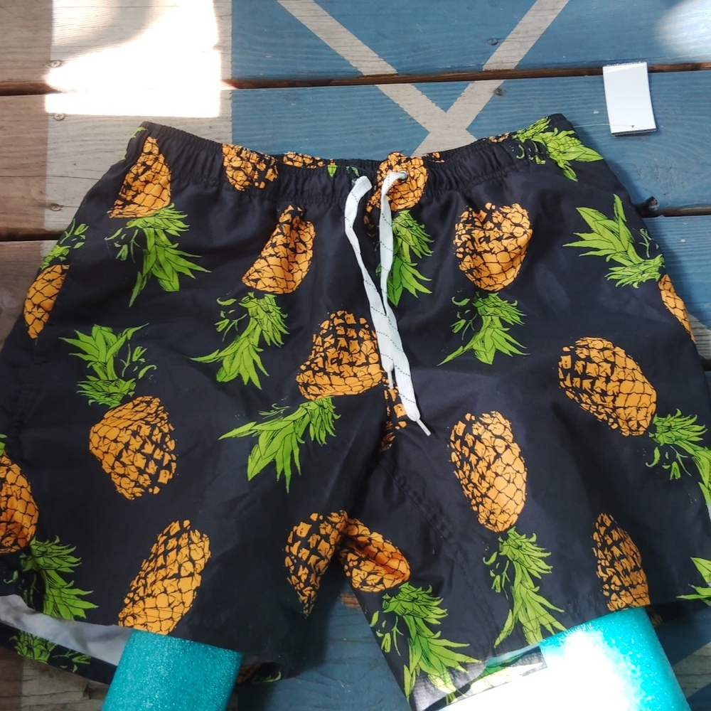 City Streets Pineapple 🍍 Swim Trunks L